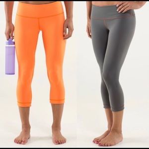Reversible lululemon cropped leggings